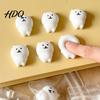 Anxiety Relief Toy 3/4/5/6Pcs Mini Bear Stress Toy, Cartoon White Squeeze Slow Rebound Sensory for Kids Adults, Party Favors