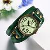 JewelryWe Antique Multi-Wrap Leather Band Wristwatch with Numeric Dial, Analog Display, Quartz Movement, for Men, Women, and Kids, Perfect for Commuti