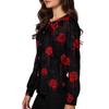 Women's Casual Fashion Single Breasted  Halloween Graphic Printed Nurses Tops
