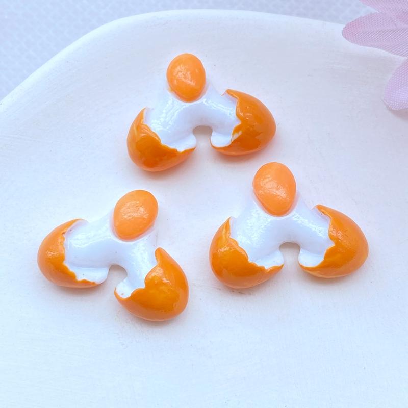 10Pcs New Cute Resin Mini Egg Flat Back Cabochon Scrapbook Kawaii DIY Embellishments Accessories