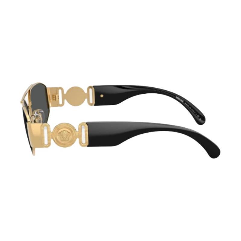 Versace Medusa Head On the Side of the Mirror, Metal, Irregular Shape, Sunglasses, Same Style for Men and Women, Gold O2287-O10028758-gold 58
