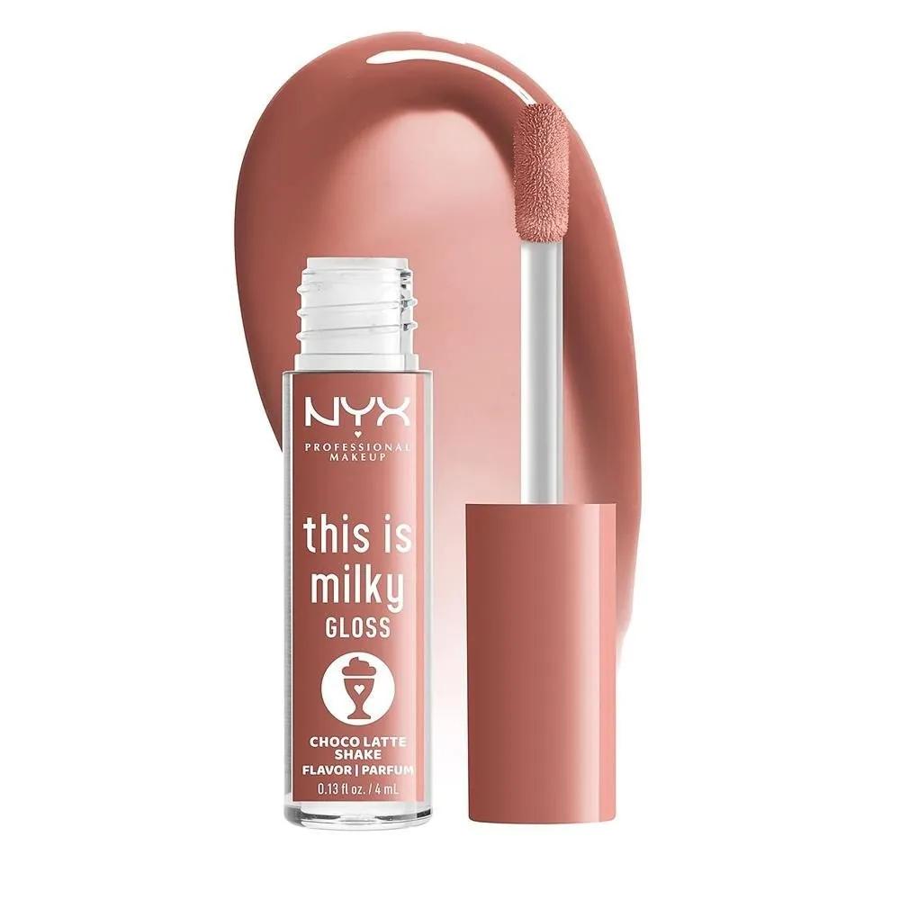 

NYX This Is Milky Gloss 4ml 1 Pack Chocolate Latte Shake NYX PROFESSIONAL MAKEUP This Is Milky Gloss, Lip