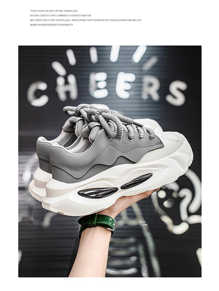 Platform dad shoes men's 2025 spring and autumn new heightening shoes super fire men's shoes fashion versatile casual sports shoes