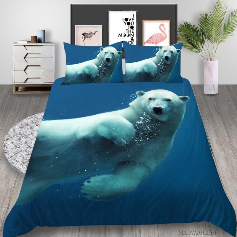 3D Printing Household Bedding Set Bird Theme Bedding Set Queen King Full-size Double Bed Quilt Cover and Pillowcase Soft Microfiber