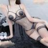 Sexy Pajamas Transparent Mesh Sex Underwear Steel Tray Open Crotch Tease Free Nightdress Sex Suit