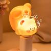 Cute Night Light USB Voice Control LED Butter Bear Night Light Animal Kids Night Lamp Dimmable Bedside Night Lamp Cute Bear