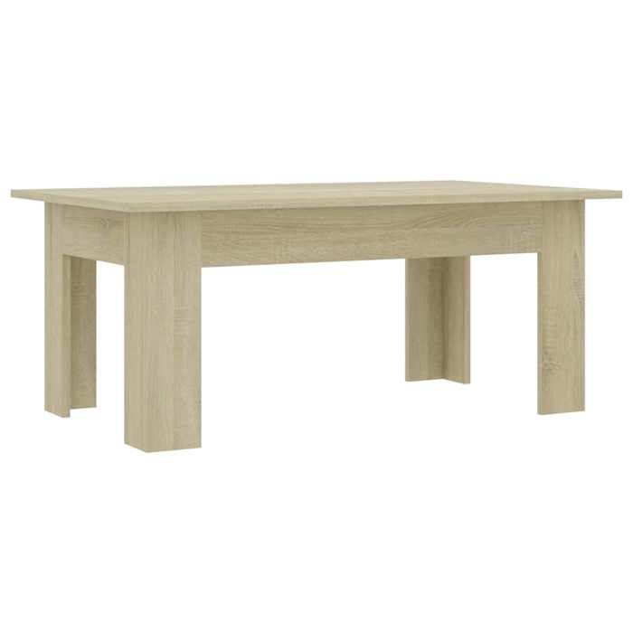 Table basse - vidaXL - Chêne sonoma - 100x60x42 cm - Bois d’ingénierie - Rectangulaire