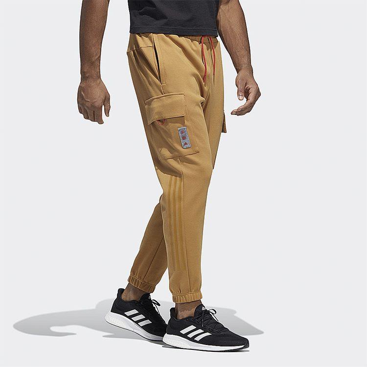 adidas CNY Collection Knitted Sweatpants Men's Khaki HC0255