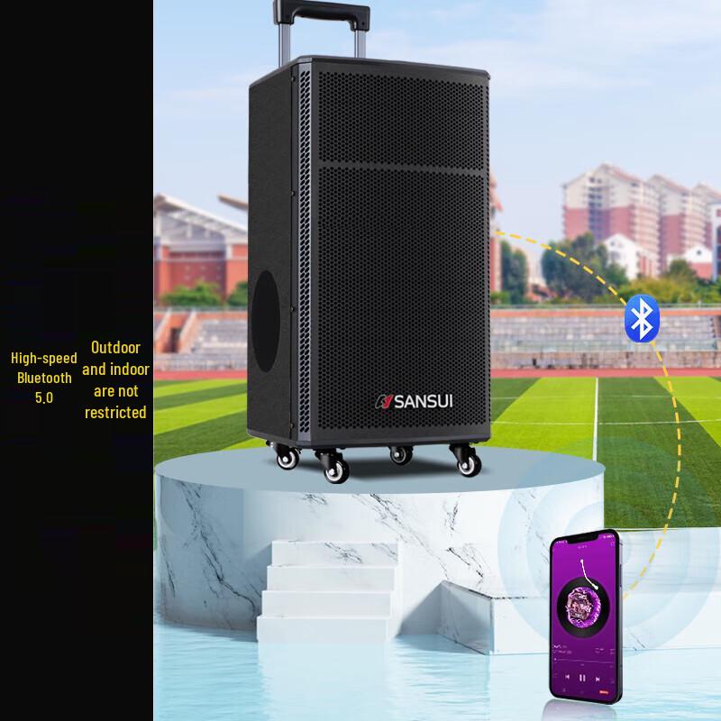 Shanshui 2024 TE12 Outdoor Portable Trolley Speaker