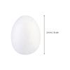 20 Pièces Oeufs en Mousse DIY Blanc Solide Oeufs de Pâques 6cm pour Festival Projets Créatifs Décoration de Fête Fournitures Mousse d'Oeuf