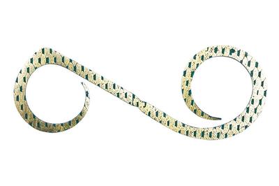 Bin Bin Switch T+ Tie, Dual Curly, Kabuki Green