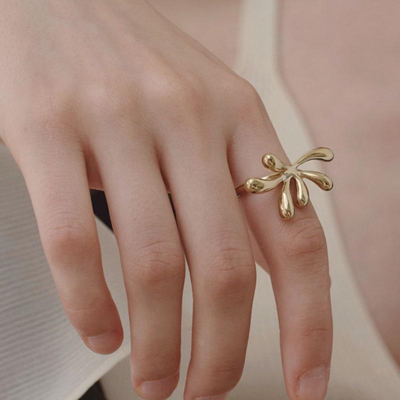 Inel frunză YUSOWA GROVE (2CULORI)