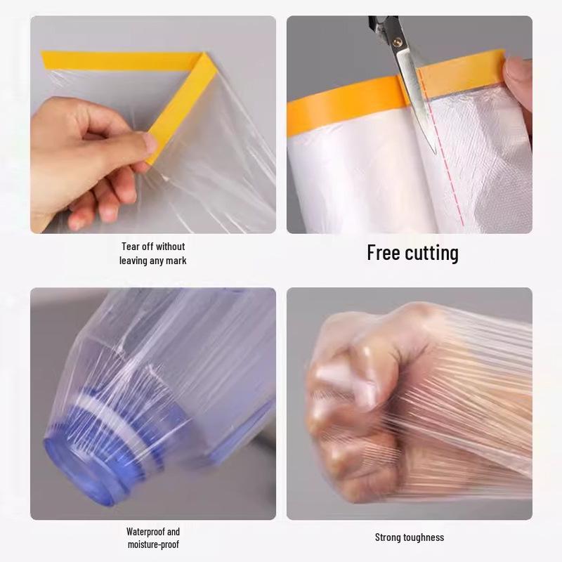 Dustproof Spray Paint Masking Film for Cars and Furniture