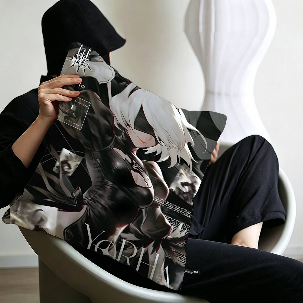 N-Nier Anime Lucky Dragon pillow cover sofa cushion cover home room decoration children gift