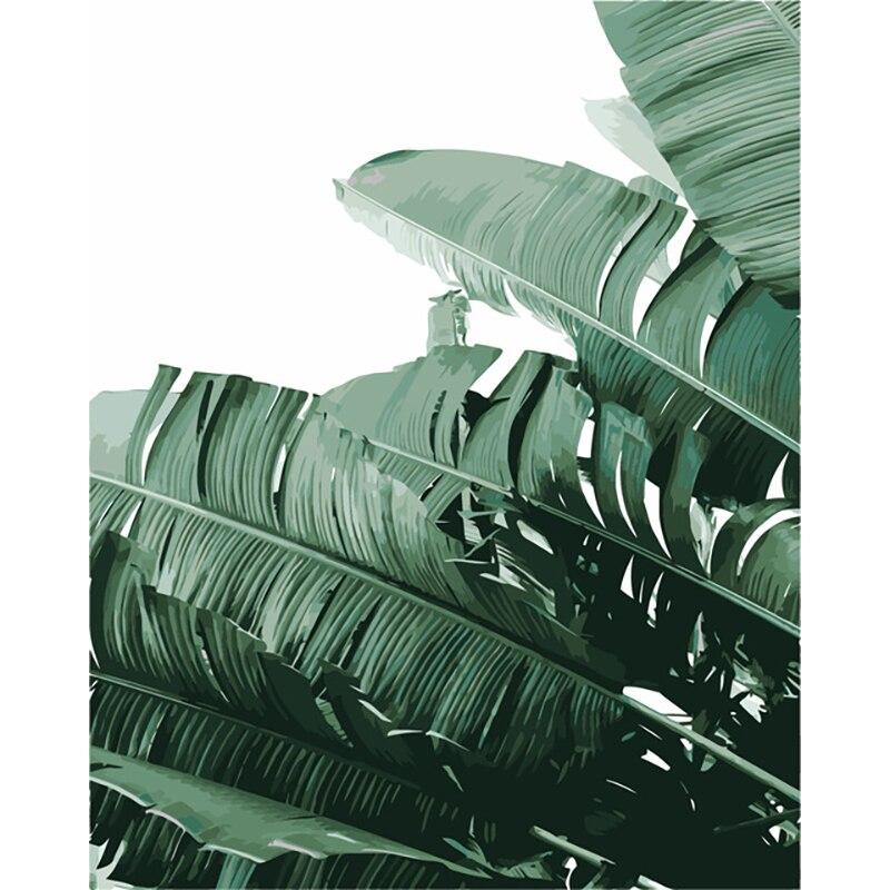 New DIY 5D Diamond Embroidery Scenery Cross Stitch Plant Leaves Diamond Painting Sunset Full Round Drill Home Decor Gift