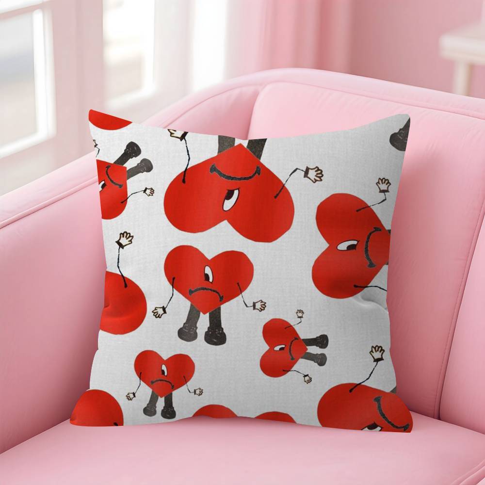Singer bBad album Bunny  Personalized Pillow Cover Kids Bedroom Wild Party Decor Pillowcase kid Birthday shower Gift