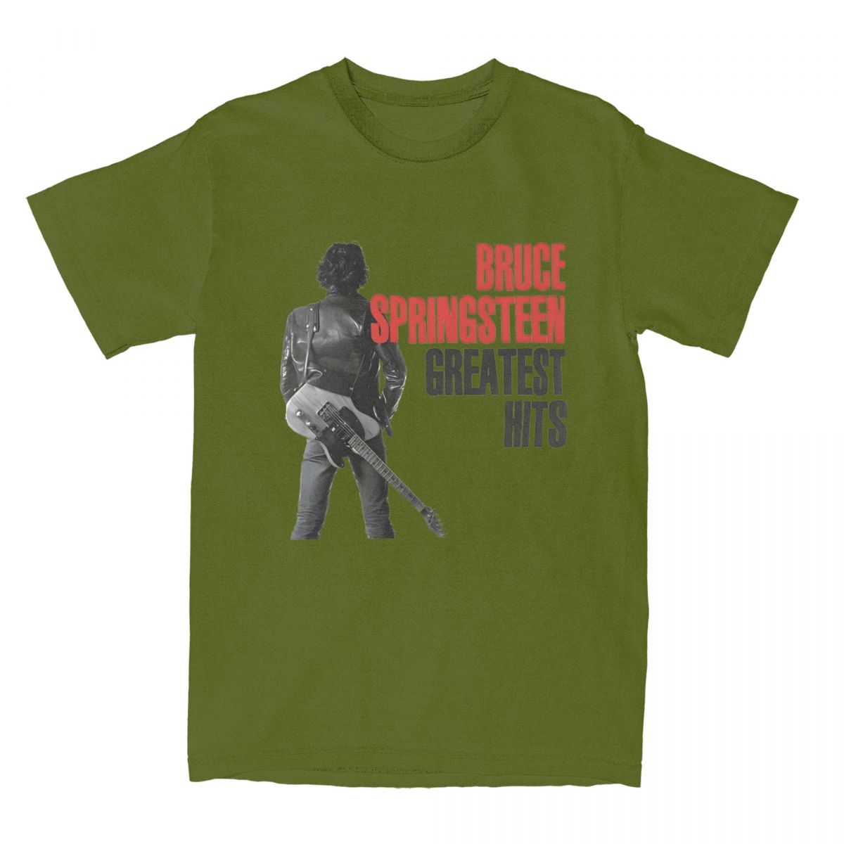 

Bruce Springsteens T-Shirt Men Funny Cotton Tee Shirt Round Neck Short Sleeve T Shirts Summer Tops 4XL