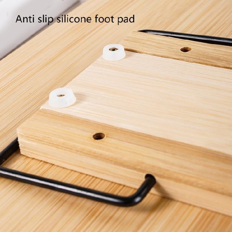 Wood Textbook Book Stand 6 Angles Adjustable Book Holder with Metal Page Clips for Music Scores Cook Recipe Tablet