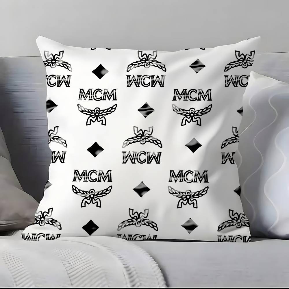 Высококачественная модная наволочка M-MCM, мягкая, приятная к коже и удобная, со скрытой молнией 16x16Inch