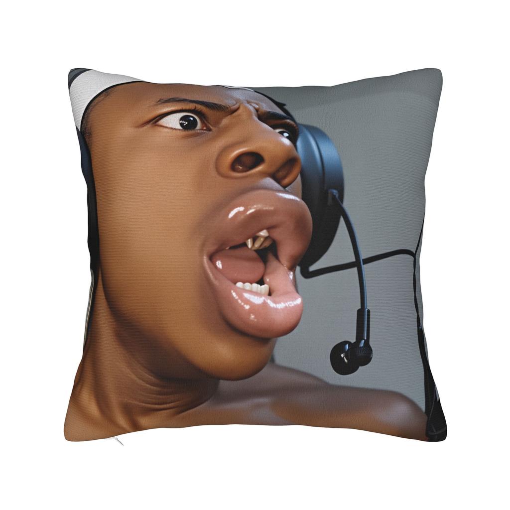 Ishowspeed Extra Meme Pillow Case Retro Trendy Pillow Cover Soft Pillowcases For Sofa Car Home Decor
