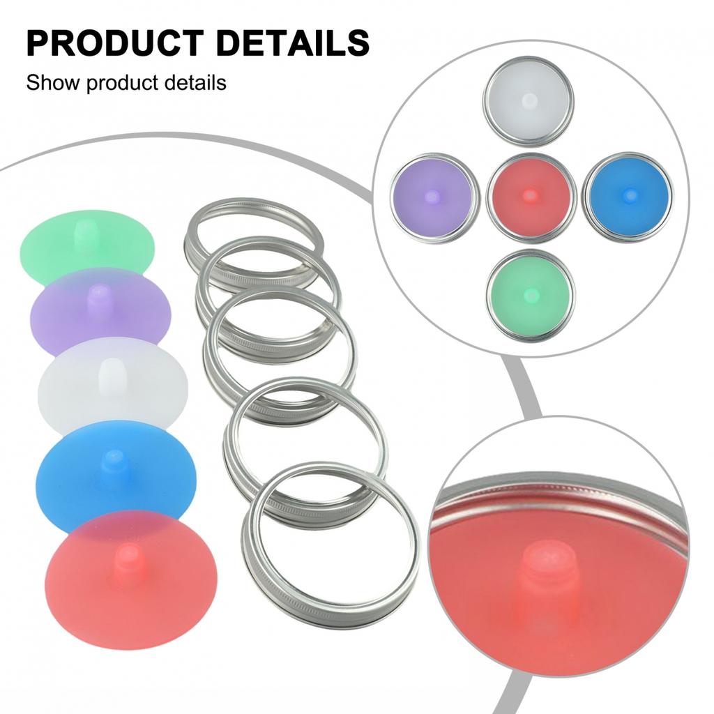 5 Stück/Set Gärdeckel für Kimchi Pickles Brandneu