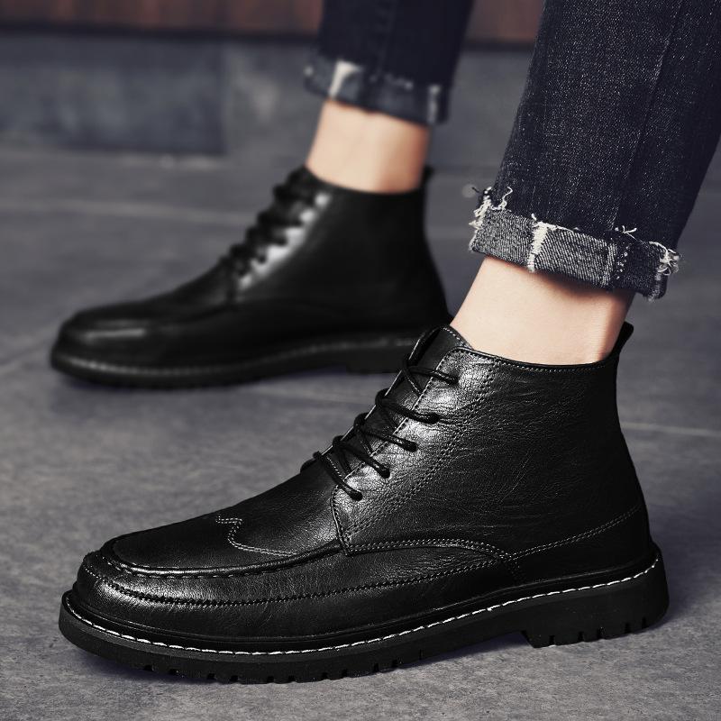 

Мужские туфли на шнуровке, британские формальные мужские кожаные туфли, Европа, Америка 2025, весна, молодежные, деловые, для отдыха, корейская версия, маленькие кожаные туфли 44