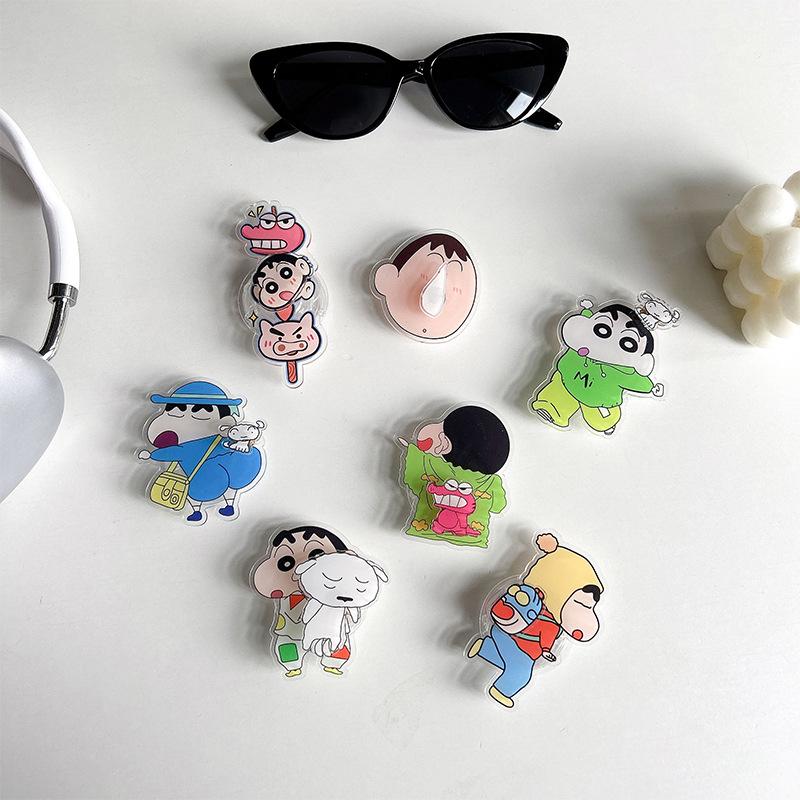 Cartoon Cute Little New Snot Dumby Can Rotate Mobile Phone Airbag Bracket Wind Back Sticker Ring Niche