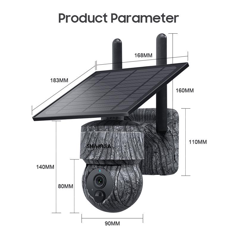 4G Solar-Powered WiFi Outdoor HD Camouflage Surveillance Camera