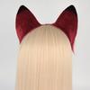 Fox for Cat Ears Headband and Faux Fur Tail for Halloween Cosplay Party Costume Accessories for Cat Ears Tail Set for Ad