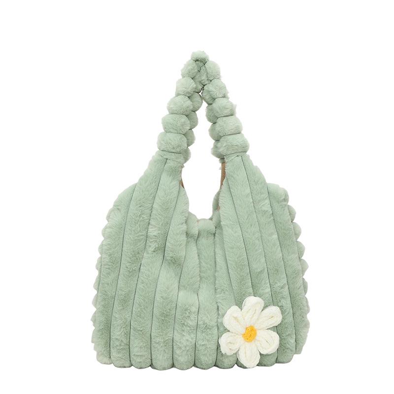 2025 Mori Style Plush Shoulder Bag - Sweet Girl Autumn/Winter Versatile Handheld Bucket Bag