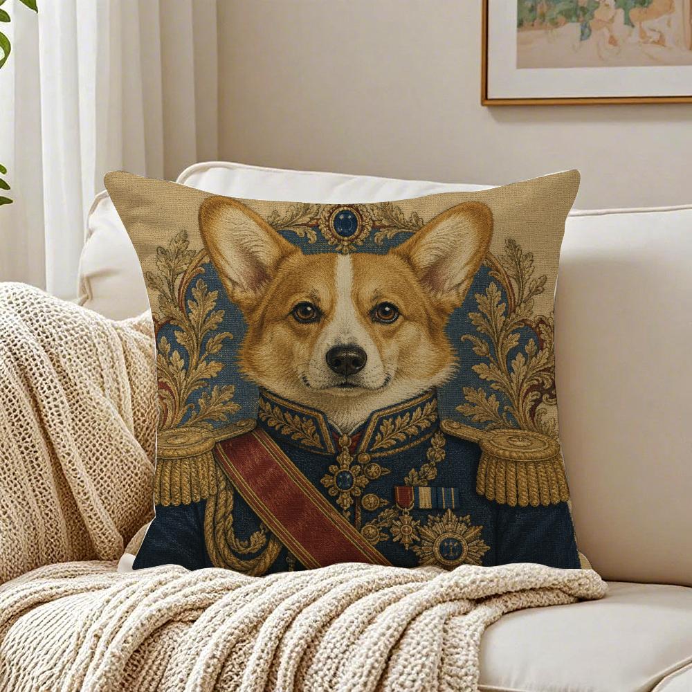 Belgian Labrador Whimsical Dog Pillow Case Breathable Organic Short Plush Cushion Covers Wrinkle-Resistant Soft Durable