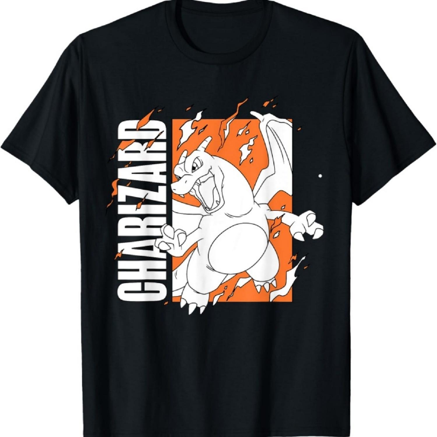 Pokémon - Футболка Charizard Orange Fire Box S чёрный