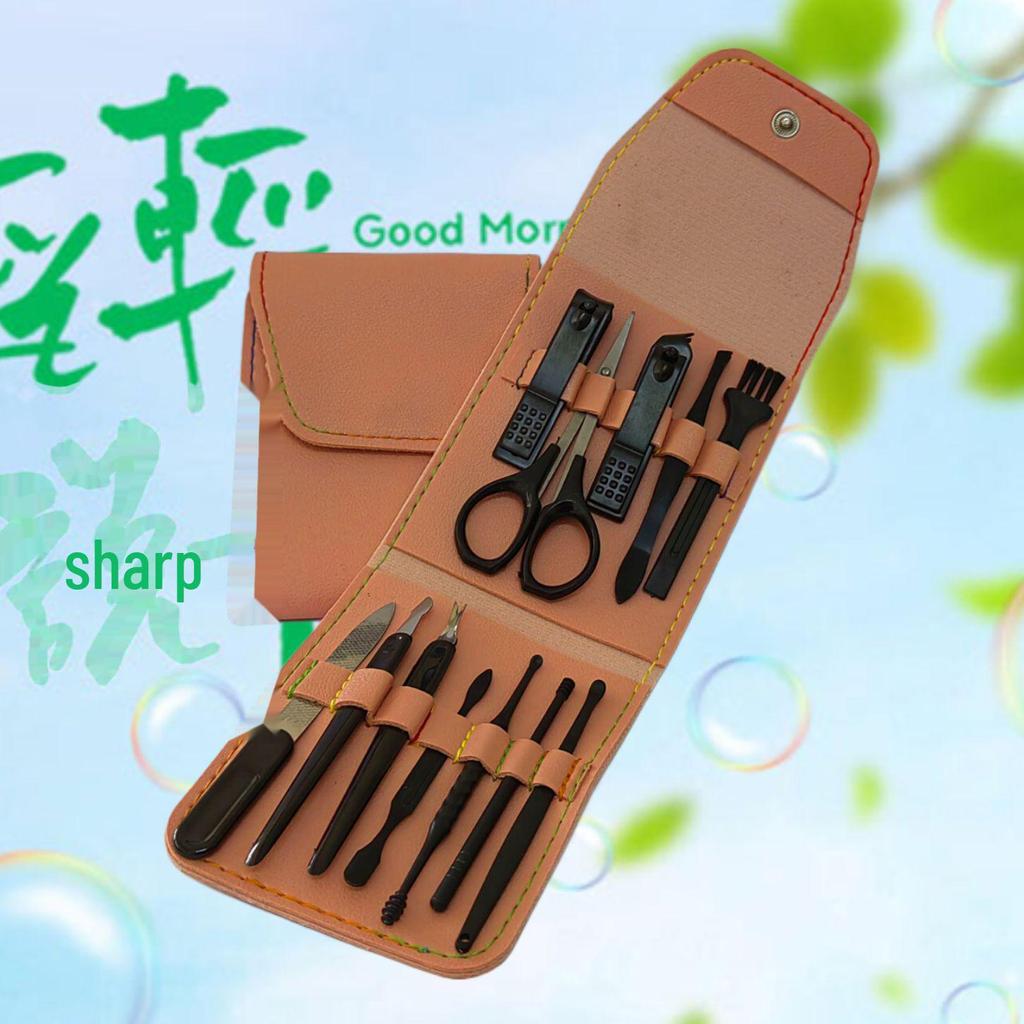 8-Piece Apple Nail Art Manicure Set with Nail Clippers