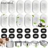 12 STUKS Kattenwaterfontein Filters Actieve Kool Spons voor Thuis Roestvrij Staal Huisdier Waterdispenser Gezonde Verzorging Accessoire