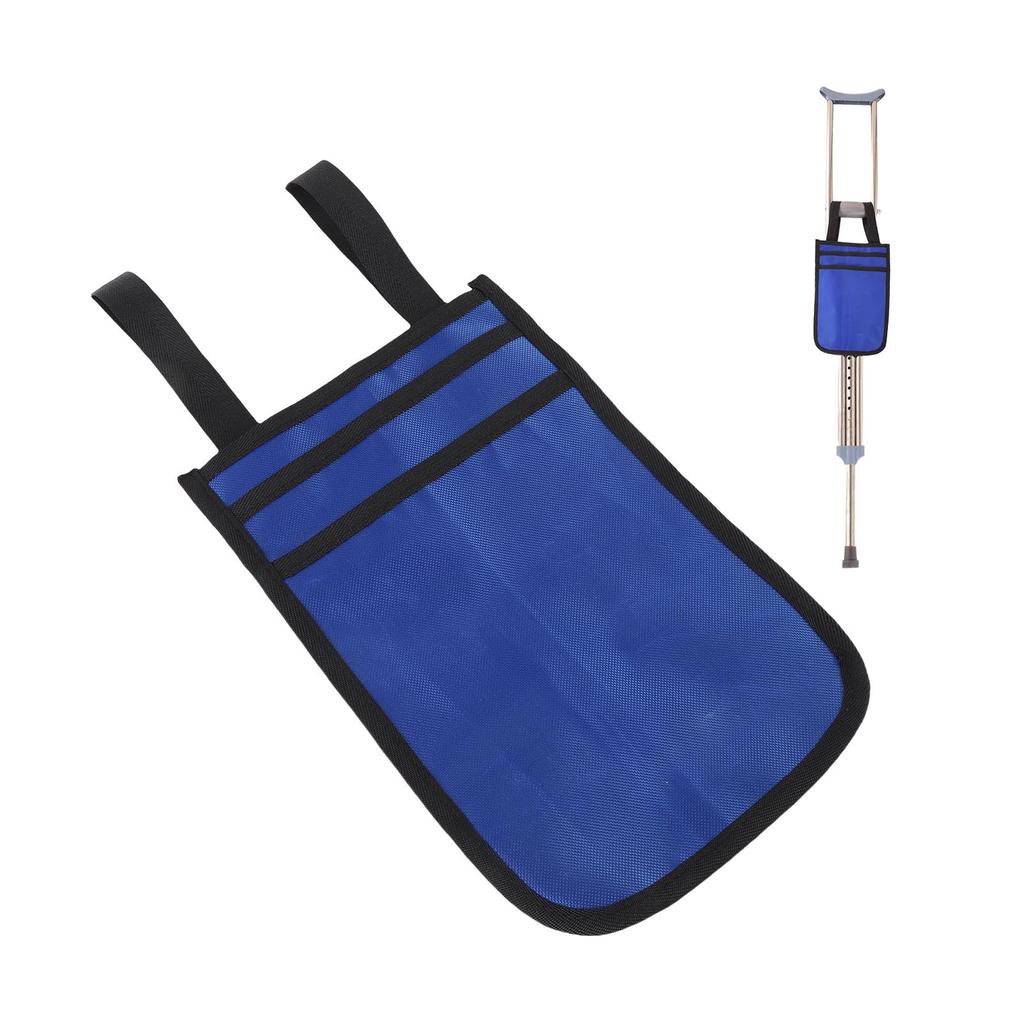 Krückentasche Oxford-Gewebe Tragbare Gehhilfe Unterarmtasche für Schlüssel Telefon Geldbörse und das Nötigste