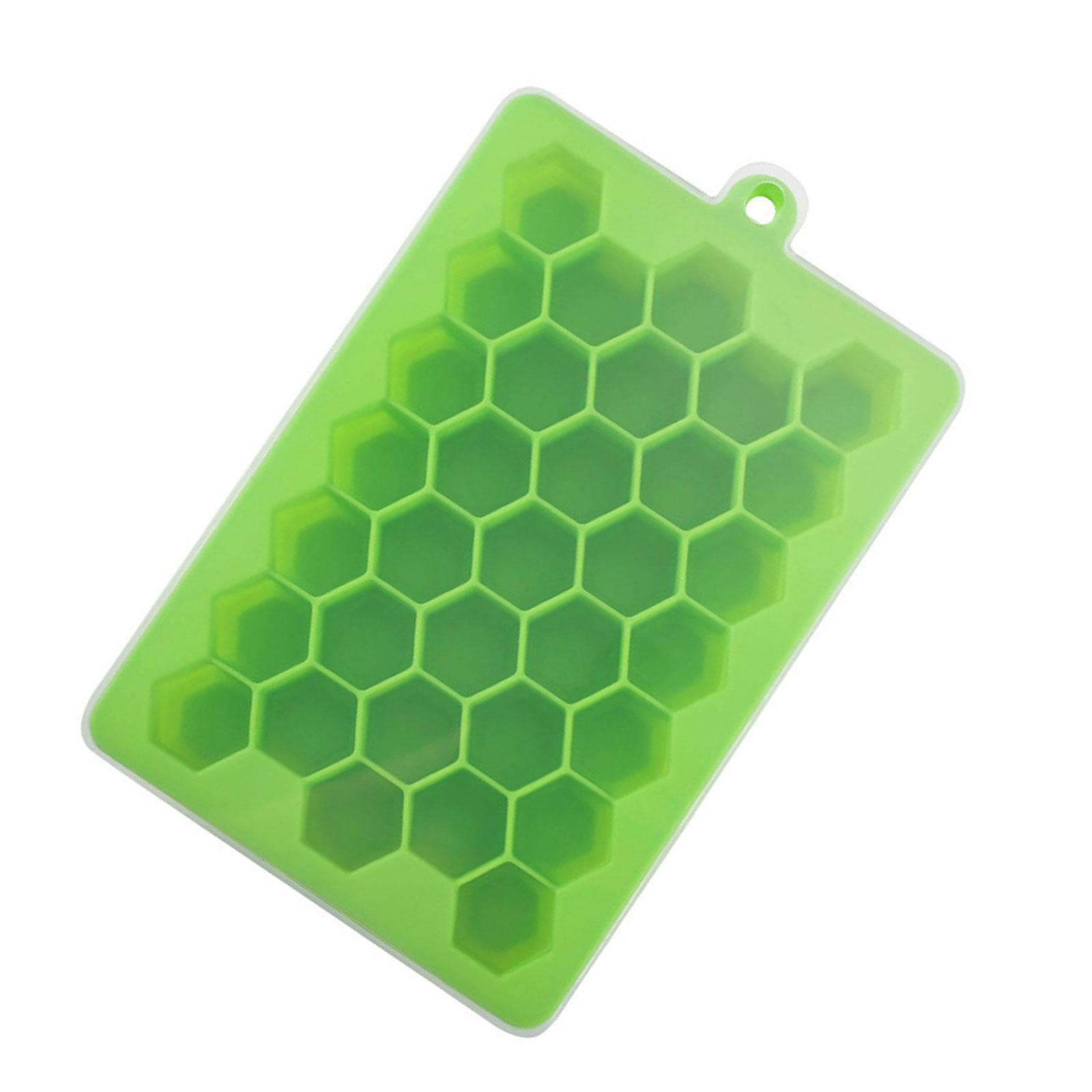 33 Grid Ices Cube Tray with Lid Easily Release Ices Cube Molds Food Grade Silicone Ices Maker Mold Easily Clean