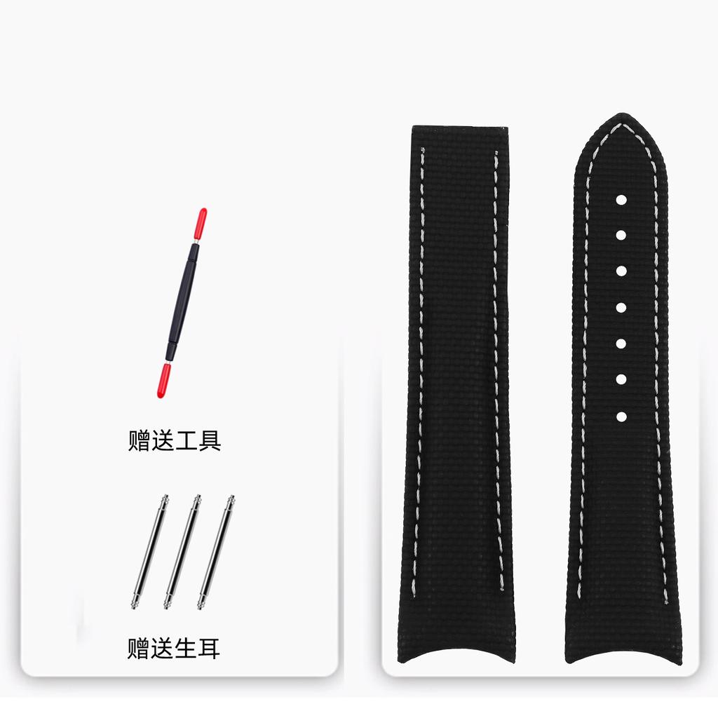 21mm Curved End Fluorou Rubber Watchband for Omega 217.30.42/217.32.42 NEW SEAMASTER 600 Waterproof  Folding Clasp Strap Bracele