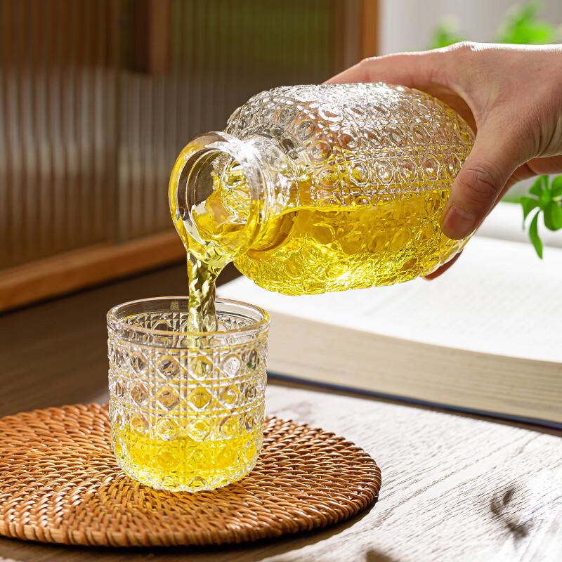 LOVWISH Leqing Glass Cup and Pot Set