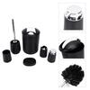 6Pcs Set Bathroom Accessories Set Electroplating Toothbrush Holder Trash Can Kit for Home