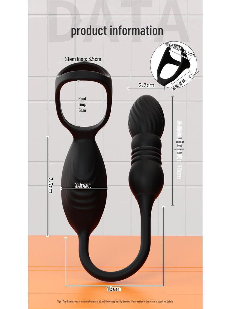 Mi Ji Lan Feng Retractable Prostate Massager: Electric Anal Plug for Men