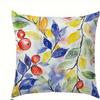 Home Decor Colorful Watercolor Floral And Hummingbird Pillows Pattern Cushion Cover Suitable For Sofa Bedroom Car Pillow Cover