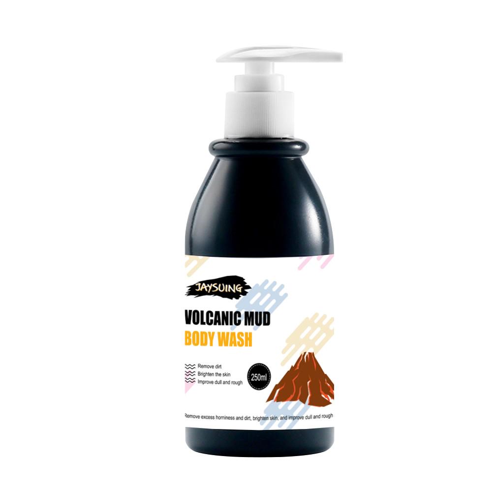 

Очищающая жидкость для мытья всего тела с вулканической грязью для глубокой очистки кожи, 250 мл чёрный