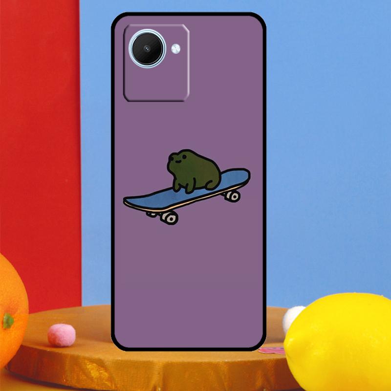 Cute Cartoon Frog For Realme C51 C31 C67 C55 C53 C35 C33 C30 C21Y C25s 9 10 11 12 Pro Plus GT Neo 5 6 Case