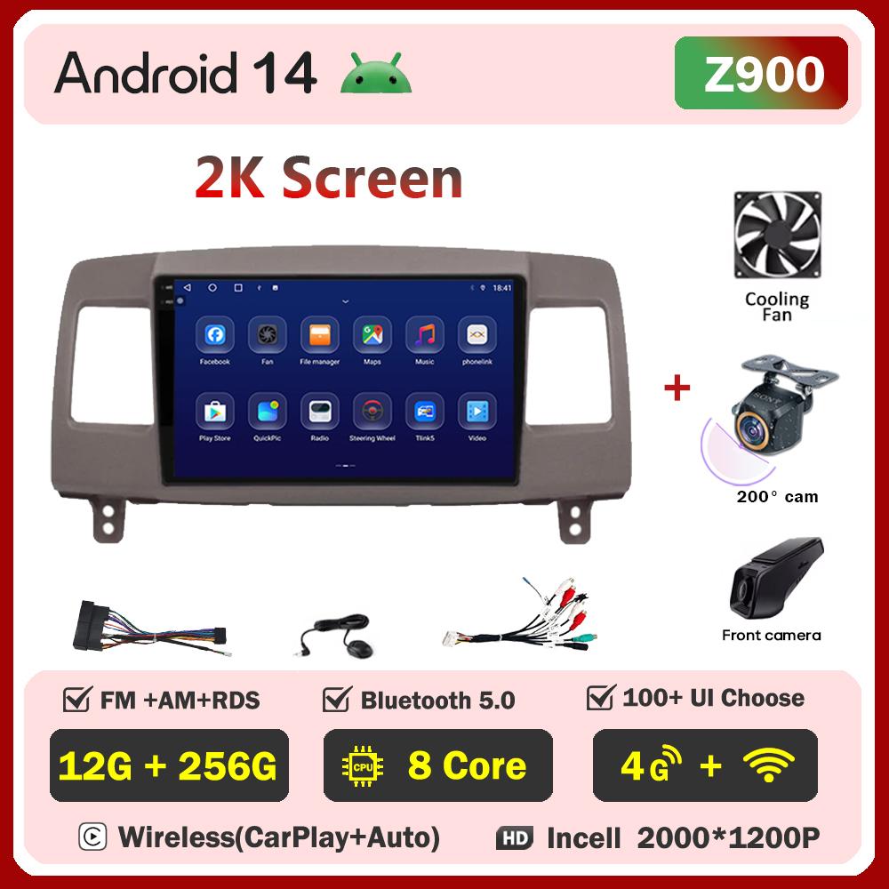 Android 14 For Toyota Mark II 9 X110 2000-2007 Car Multimedia Video Player Stereo Head Unit Autoradio Touch Screen GPS 5G Wifi