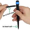 30pcs 13CM Adjustable 360° Garden Sprinkler Nozzle for 4/7mm Hose Drip Irrigation Watering System Kit Pot Plant Greenhouse