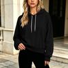 Women's Color Long Sleeve Hooded Sweatshirt Casual Top