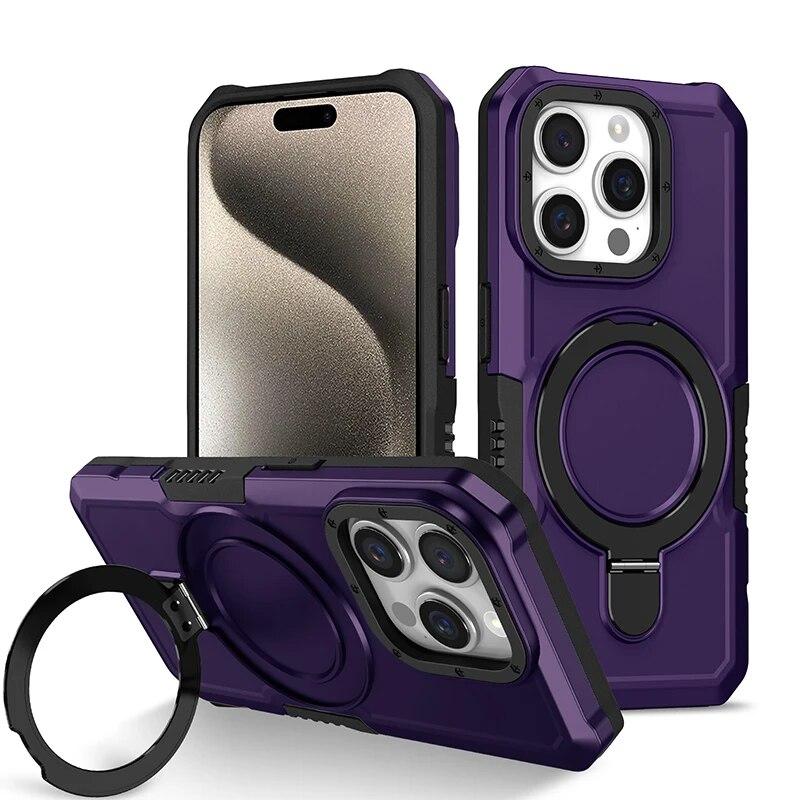 Für iPhone 11 Pro Max Handyhüllen mit Ringhalter Ständer Anti Shock Armor Case für iPhone 7 8 14 15 Plus XS XR 13 14 15 Pro Max
