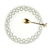 Set Of 4 Gold Leaf Spoons, Stainless Steel, Decorative
