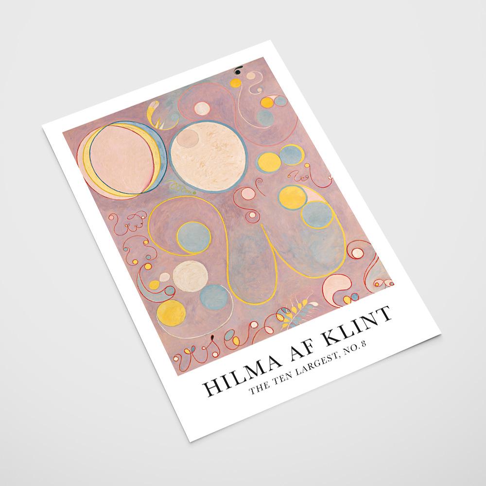 Poster Hilma Ten Largest Różowe Pink
