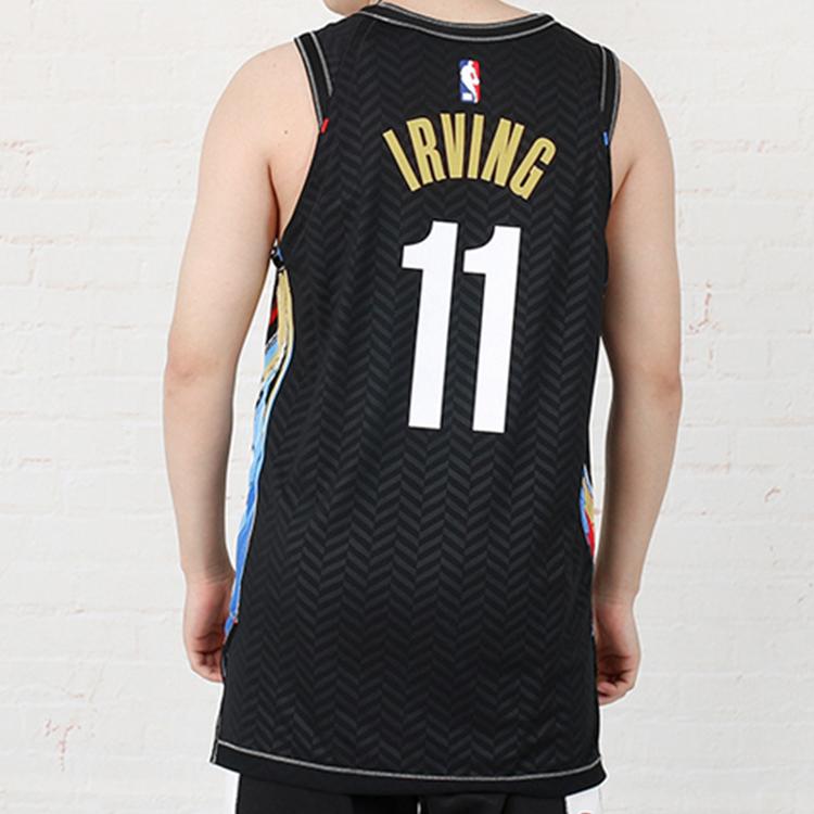 Nike NBA Retro American Basketball Jersey, AU Player Edition, Nets, Irving No. 11 Men Jersey Black CN1572-012